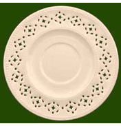 Leeds Pottery Creamware Pierced Saucer