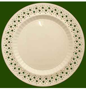 Leeds Pottery Creamware Large Pierced Plate