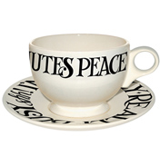 Black Toast Breakfast Cup & Saucer