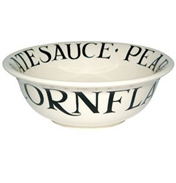 Black Toast Cereal Bowl